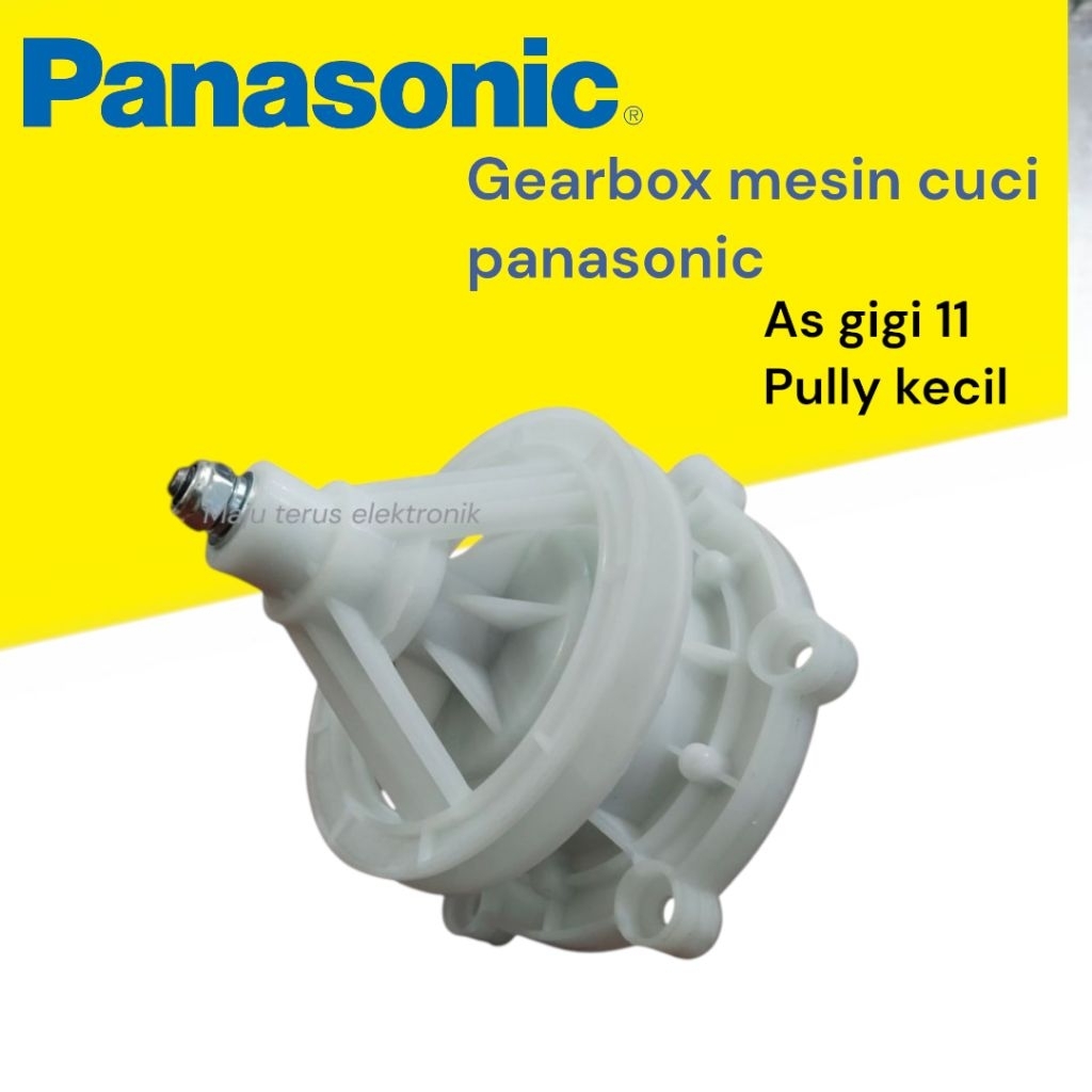gearbox panasonic mesin cuci pully kecil as gigi 11 7kg-9 kg/mesin cuci panasonic