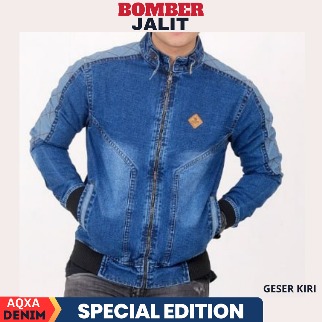 Jaket Denim Keren Jaket Denim Pria Tebal Bisa Buat Motoran dan Nongkrong Jaket Kasual Bahan Premium 
