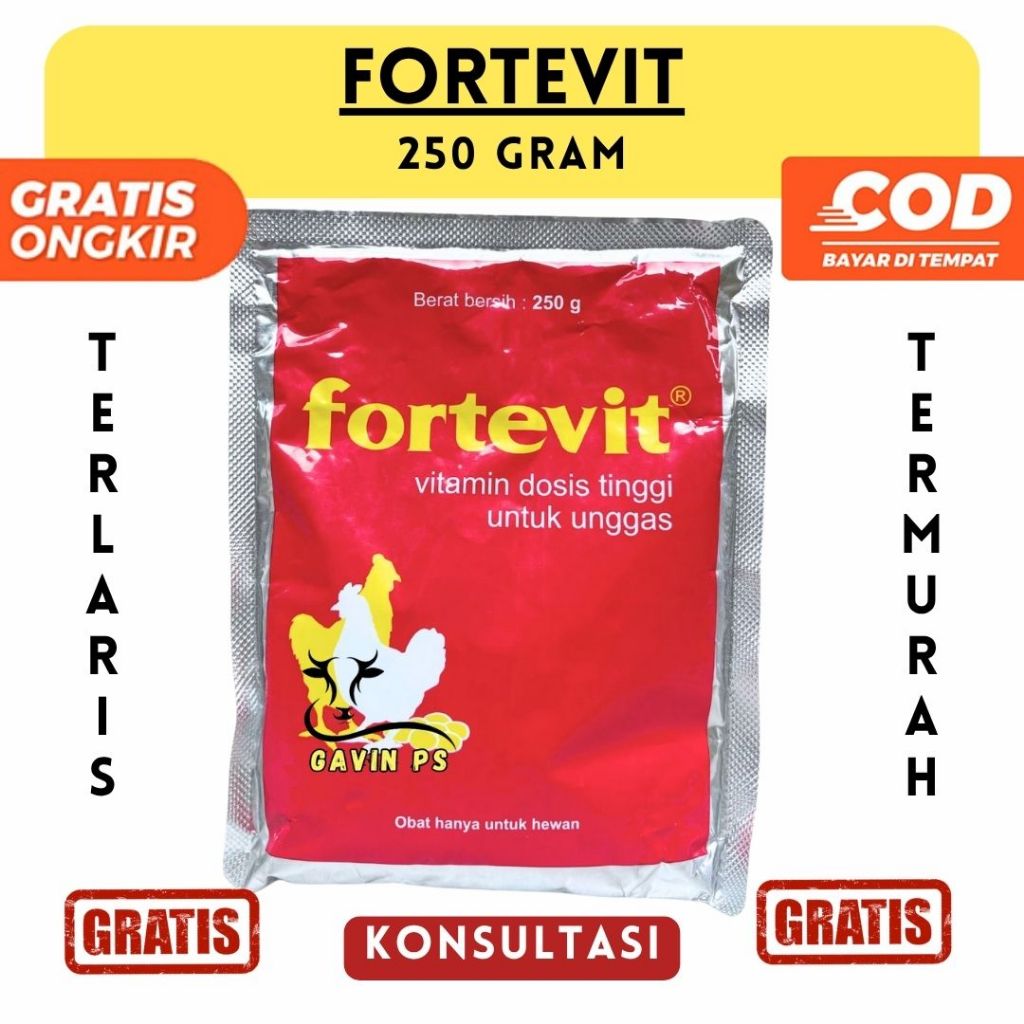 Fortevit 250g Vitamin Dosis Tinggi Ayam Unggas