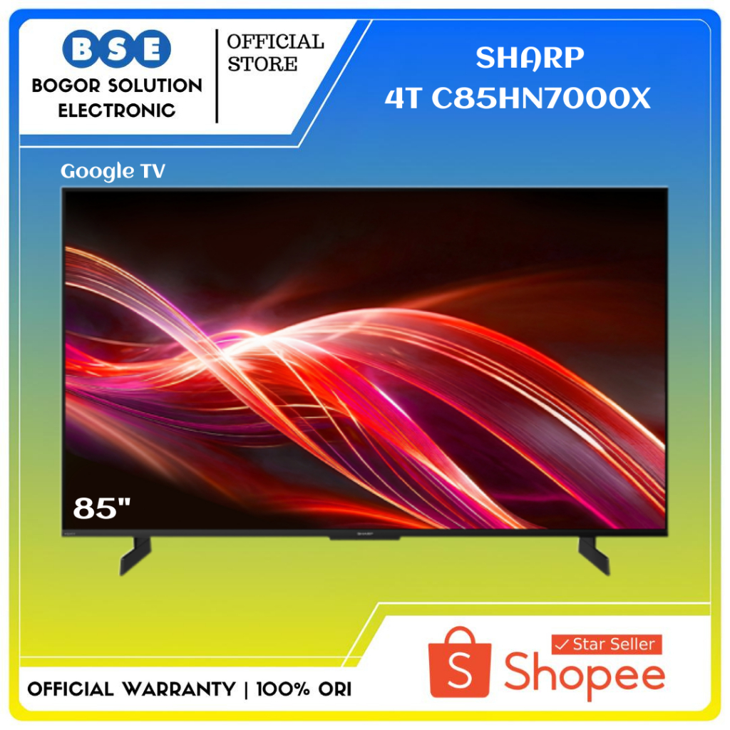 QLED TV Sharp 4T-C85HN7000X 4K 85 Inch Google TV Sharp C85HN7000X 85 Inci 144 Hz