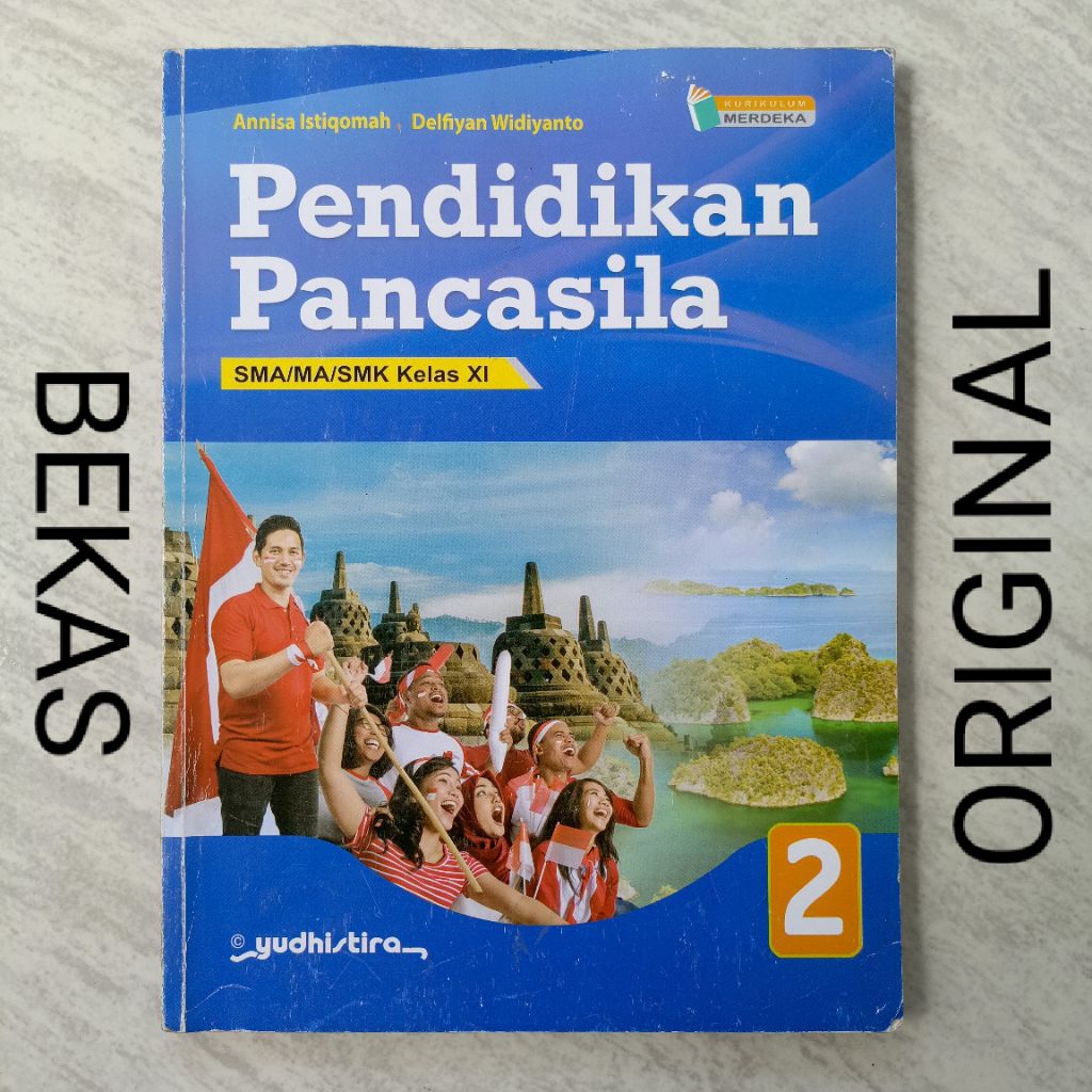 ( BUKU BEKAS ) ( ORIGINAL ) PPKN PKN Pendidikan Pancasila Kelas 2 XI 11 II SMA MA SMK Penerbit Yudhi