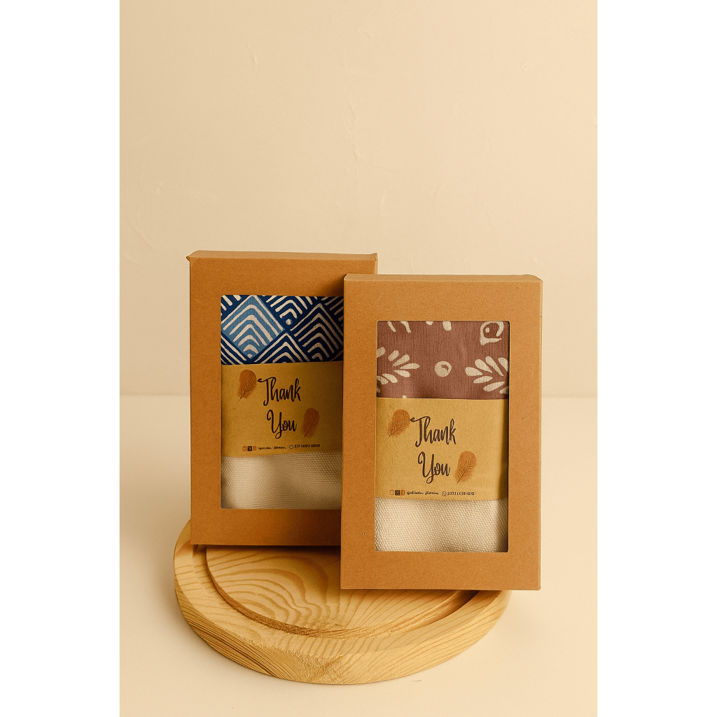 WECRAFTSOUVENIR - Souvenir Batik Box /Souvenir Pernikahan Box/Pouch Serut Packaging Box