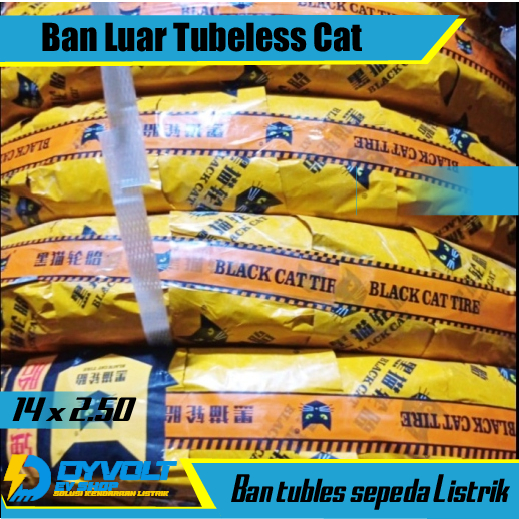 Ban Luar Tubeless Cat Type 14 x 2.50 Sepeda Listrik