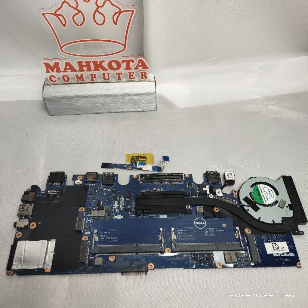 MAINBOARD LAPTOP DELL LATITUDE E7250+PROCESOR I7-5600U DDR3L ORIGINAL
