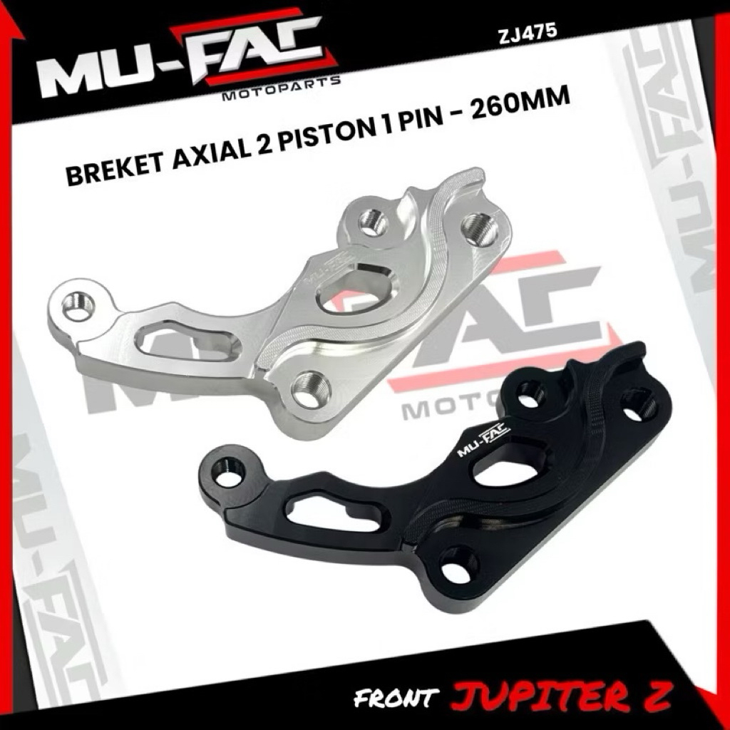 Breket kaliper 2P 260mm Jupiter Z Fizr pakai kaliper Brembo axial dll