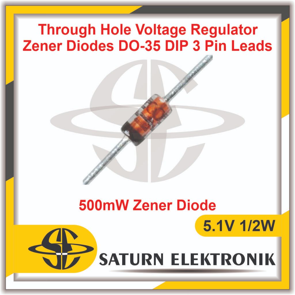 Dioda Zener 0.5w Dioda 5.1V 5v1 1 2 Watt Dioda DIP