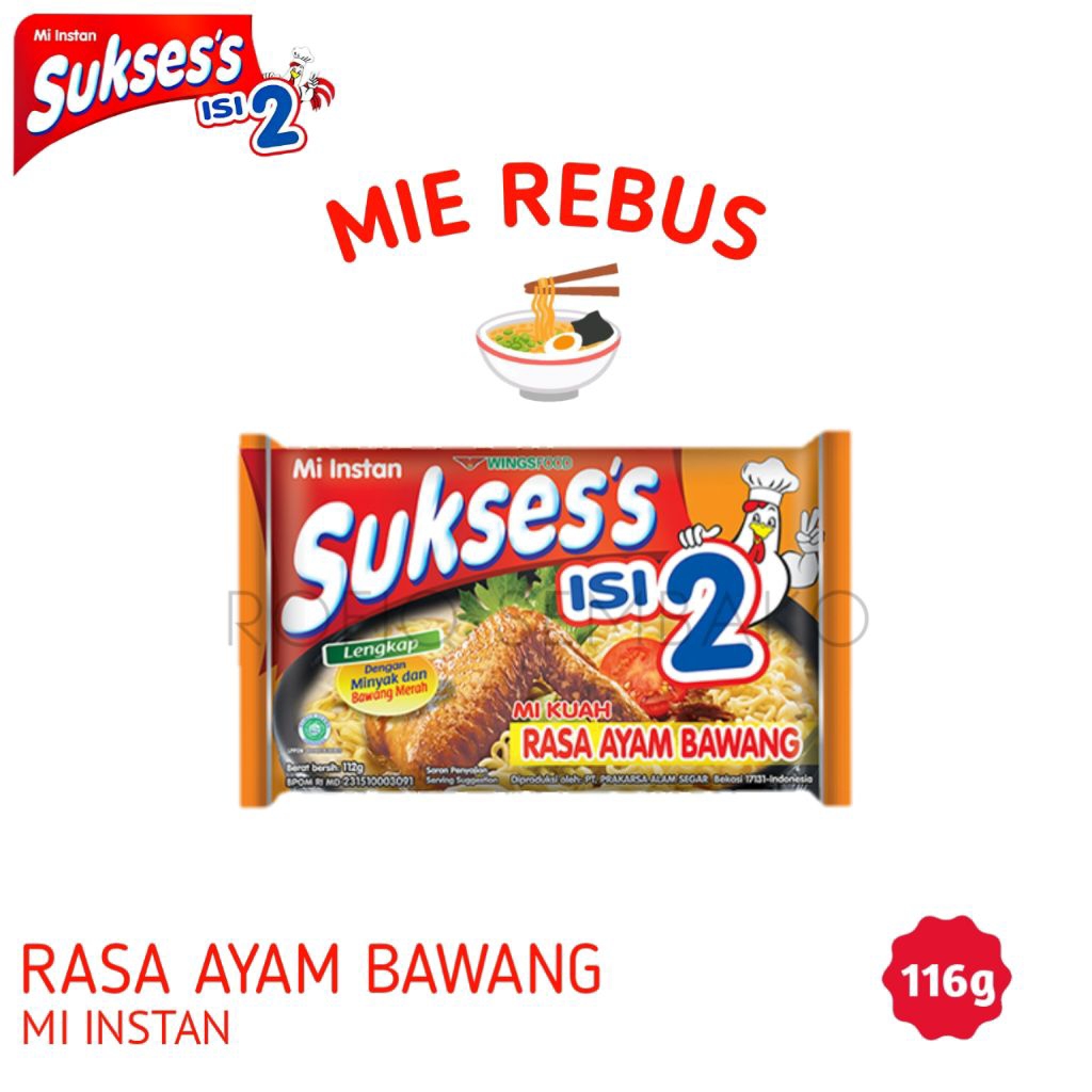 MIE SUKSESS ISI 2 RASA AYAM BAWANG