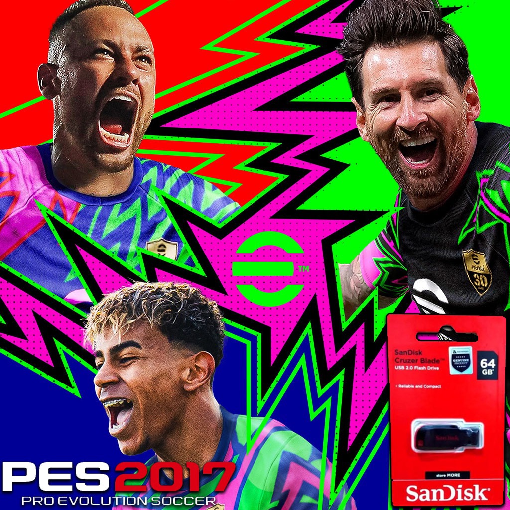 FLASHDISK 64 GB - PES 2017 PATCH 2026 FULL UPDATE