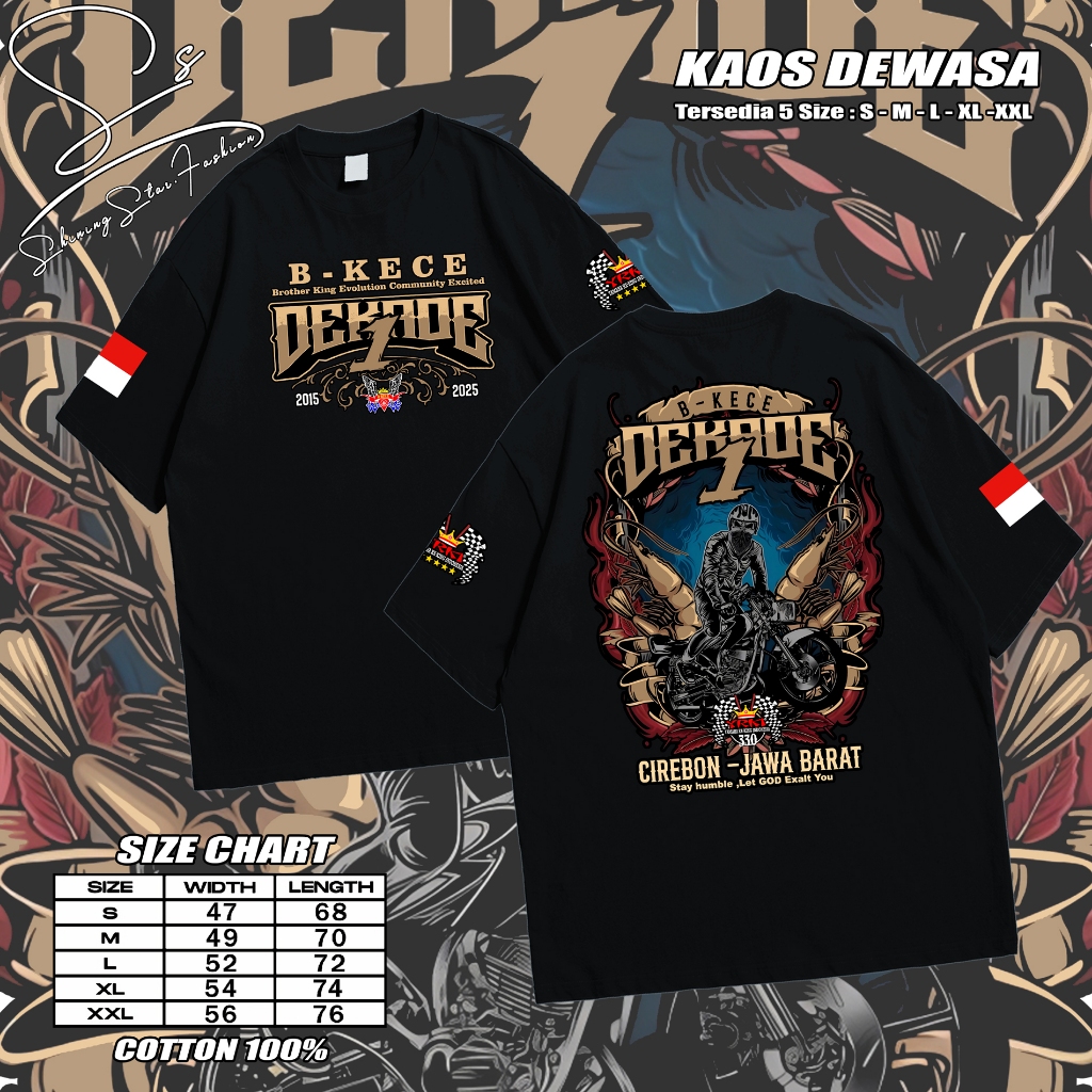 KAOS Rx King 1 Dekade YKIS Lengan Pendek RR IDN