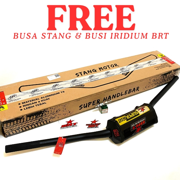 STANG FATBAR BRT STANG HANDLE BAR LOW 6mm 6 mm UNIVERSAL MOTOR BEBEK MATIC TRAIL CROSS