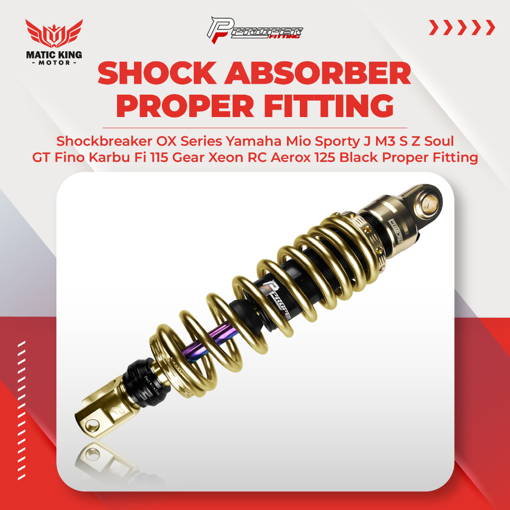 PROPER Shock Shockbreaker Sok Belakang Mio Sporty Smile J M3 S Z Soul GT Fino Gear Xeon Aerox 110 11