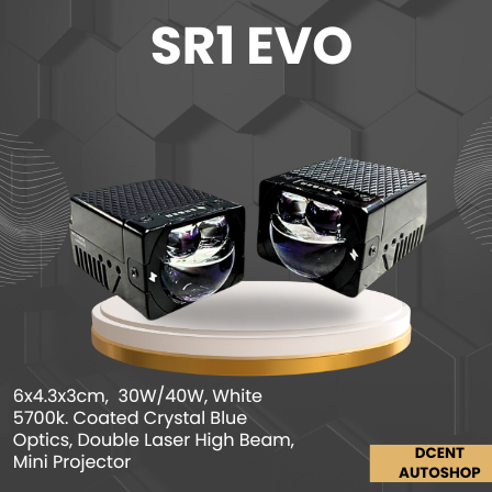 Mini Projector BI-LED Mobil - Mini Projector Saber SR1 EVO - Laser High Beam - Mini Projie Mobil - L