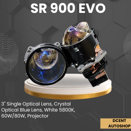 Projector Mobil - Projector Saber SR 900 EVO - 3 Inch Single Optical Lens - Projector LED Mobil - La