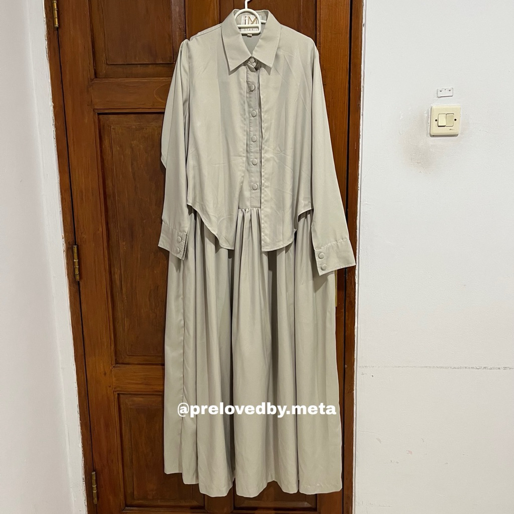 Nett No Nego Im Syar’i by Irna Mutiara Grey Dress Size L