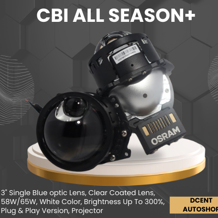 Headlamp Projector Mobil - Osram CBI All Season+ - 3 Inch Single - Headlam Mobil - Lampu Mobil - Plu