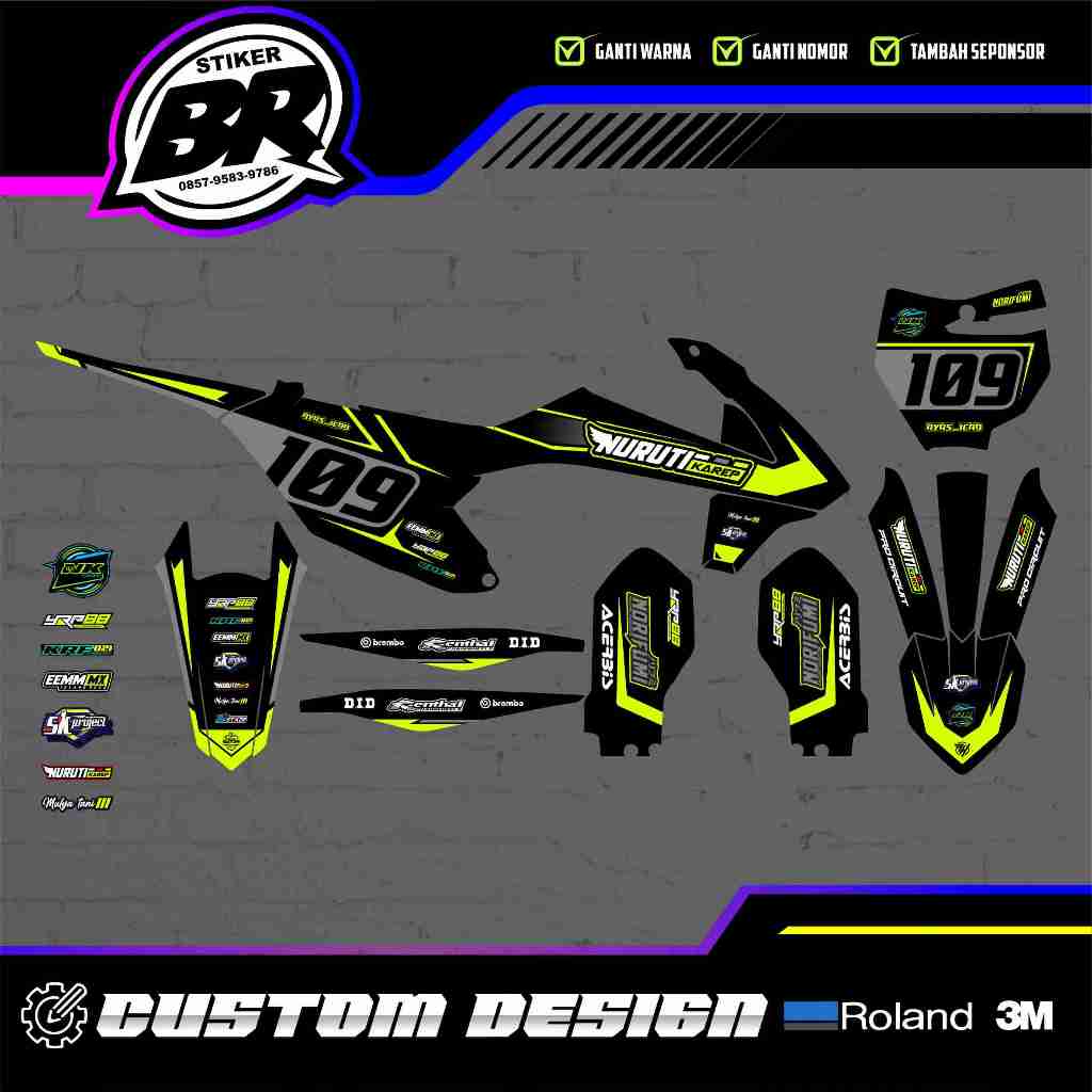DECAL STIKER KTM 85 2020 - KTM 250 2017 - KTM 250 2020-2022 - KTM 85 2014-2016 - PREMIUM FULLBODY CU