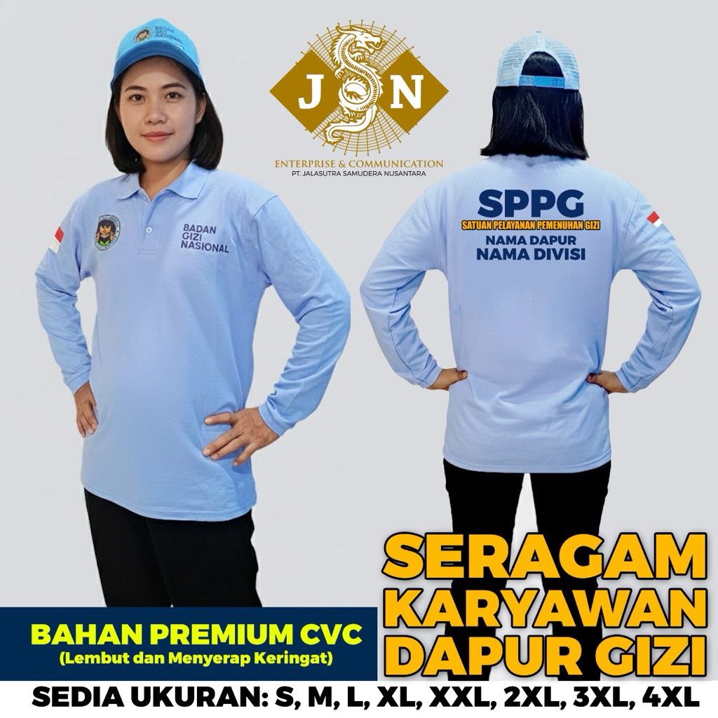 Kaos Polo CVC Lengan Panjang