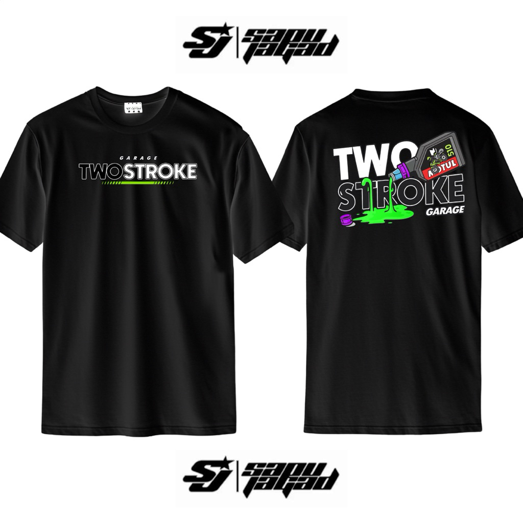 Kaos Garage Two Stroke Free Stiker