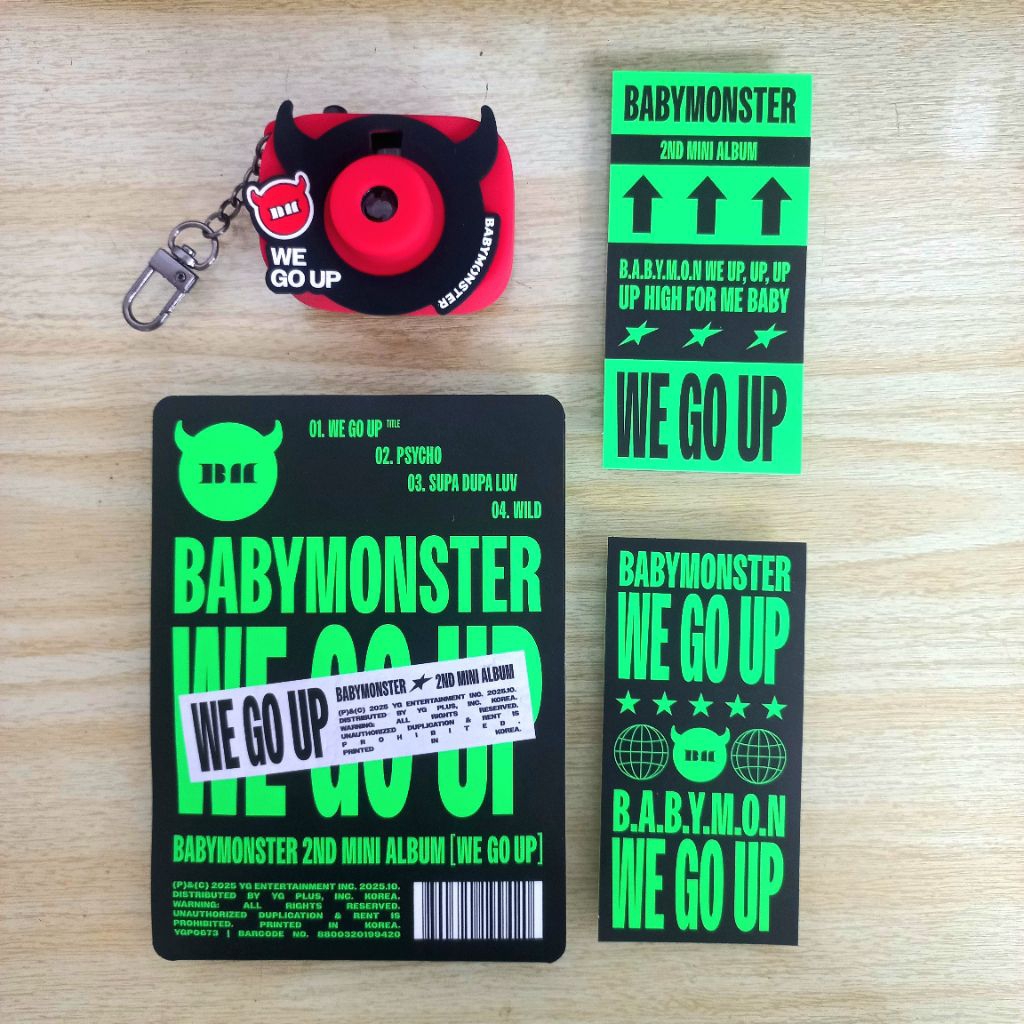 BABYMONSTER - WE GO UP Mini Beam Keyring ALBUM ONLY Official