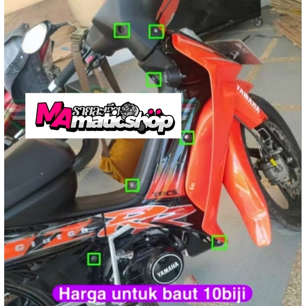Baut titanium body kepala sayap fizr FIZ R titanium original Vietnam gr5(10biji)