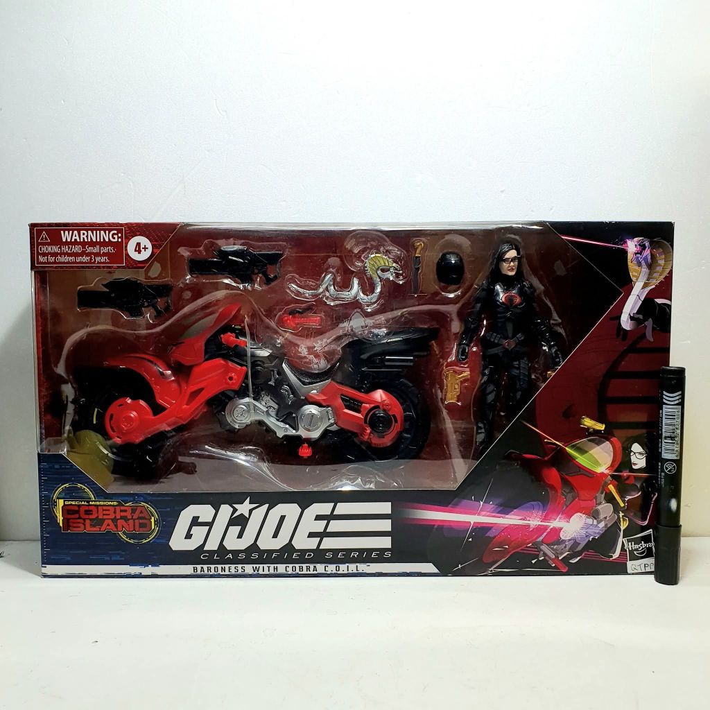 mainan action figureGi Joe baroness with cobra coil cobra islandoriginal hasbrofull artikulasi
KBSqi