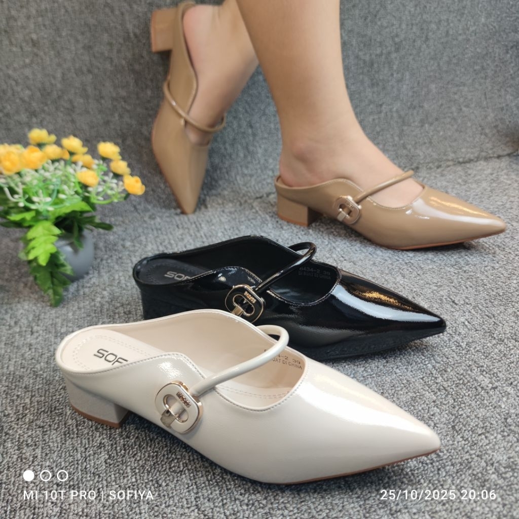 [BISA COD] SOFIYA ORI 8434 2 SANDAL WANITA IMPORT / SENDAL BUSTONG HAK TAHU / SANDAL FASHION TINGGI 