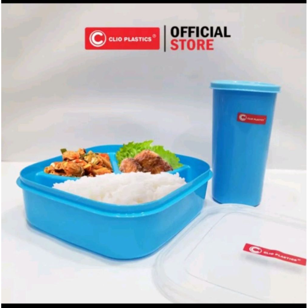 Lunch Box Set Origini Tempat Set Makan + Gelas + Sendok Lunch Box Yokohama
