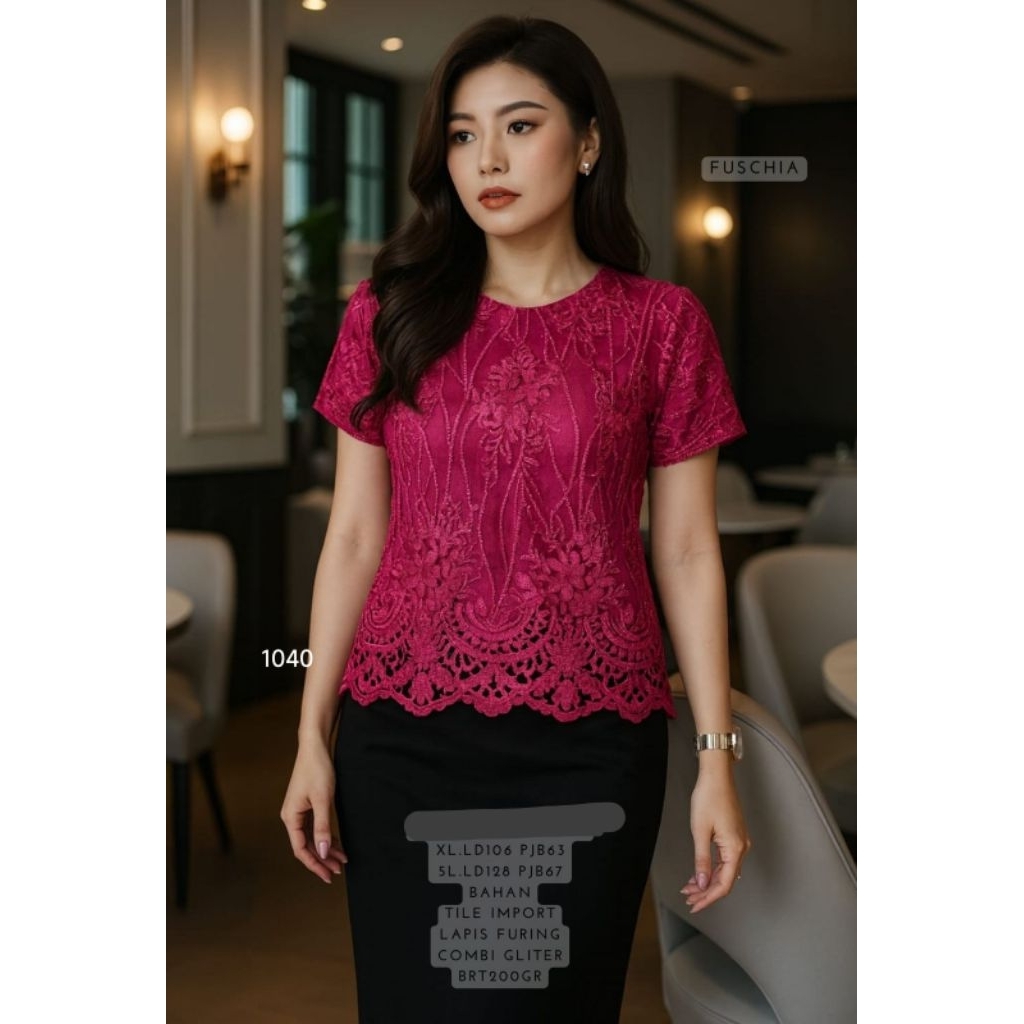 Atasan blouse tile