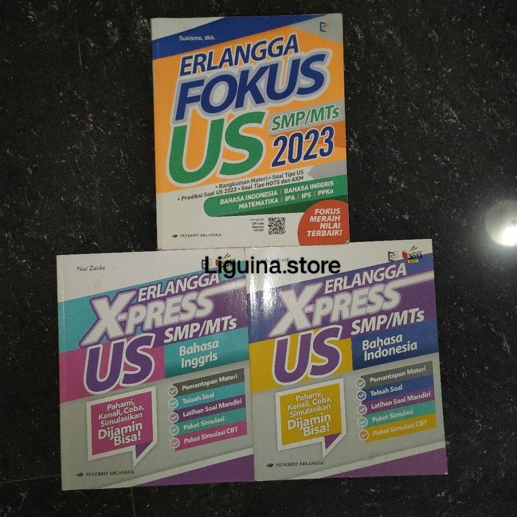 (PRELOVED) Buku Erlangga Fokus, X-press SMP