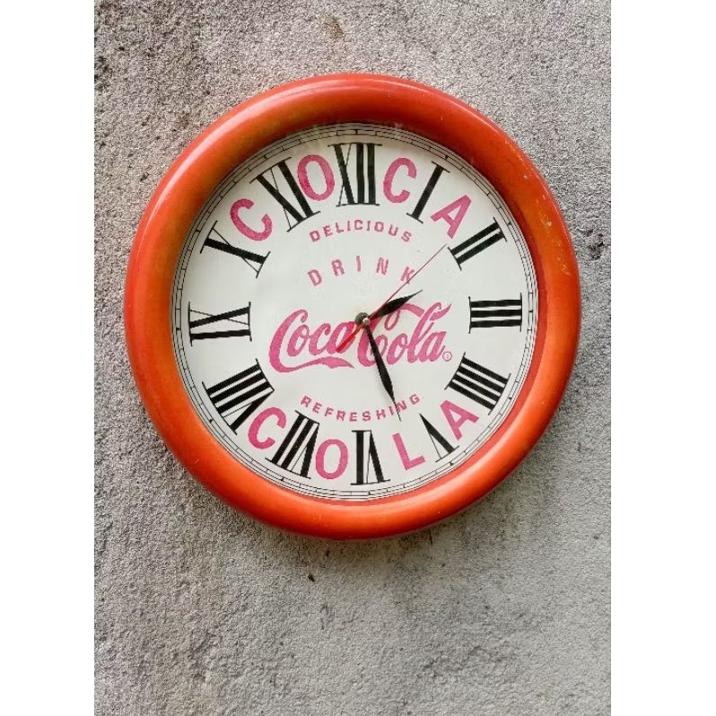 jam dinding iklan coca cola jadul antik vintage mati