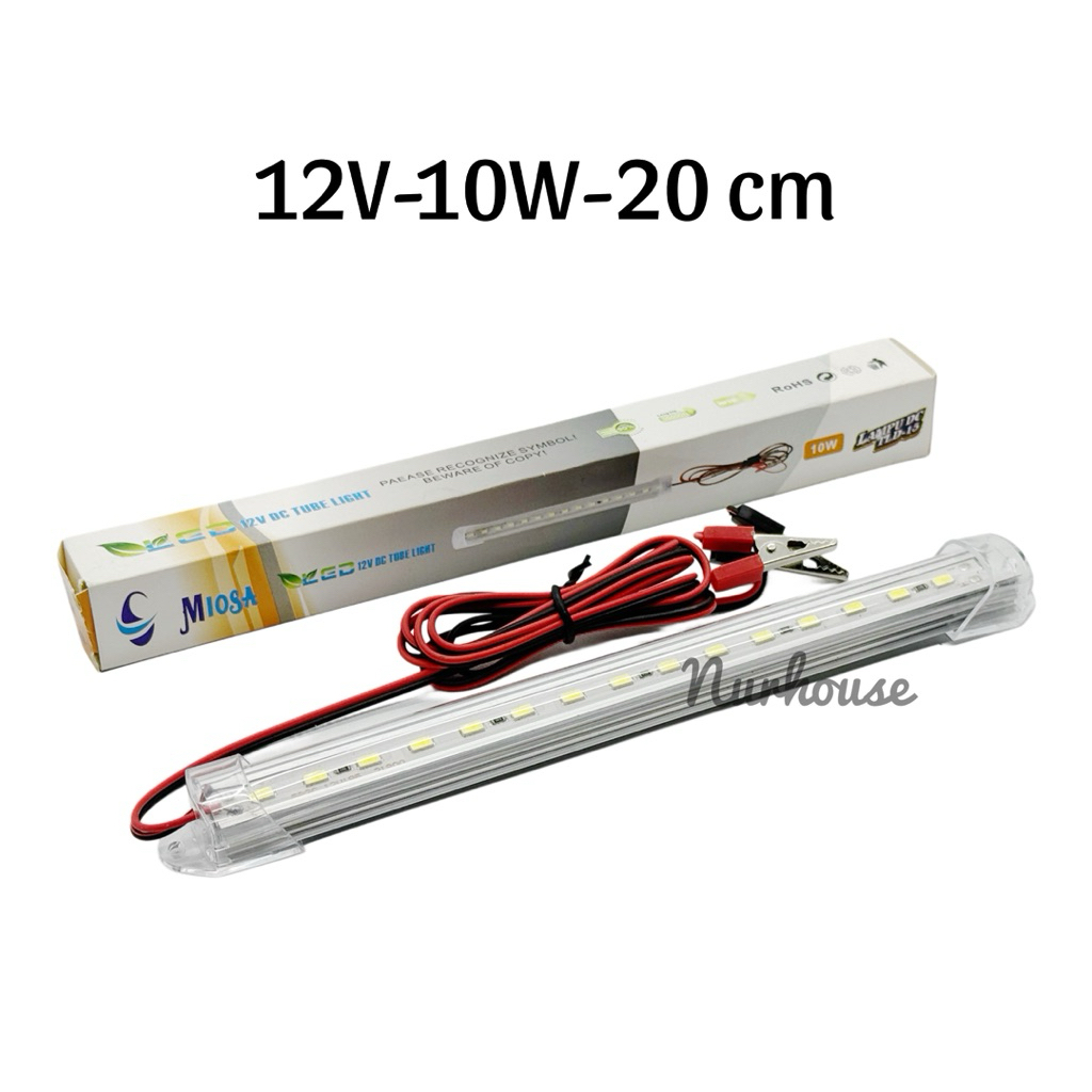 Lampu LED DC 12V 10W Panjang 20cm – Lampu Batangan Led Emergency Aki Super Terang Untuk Mobil & Moto