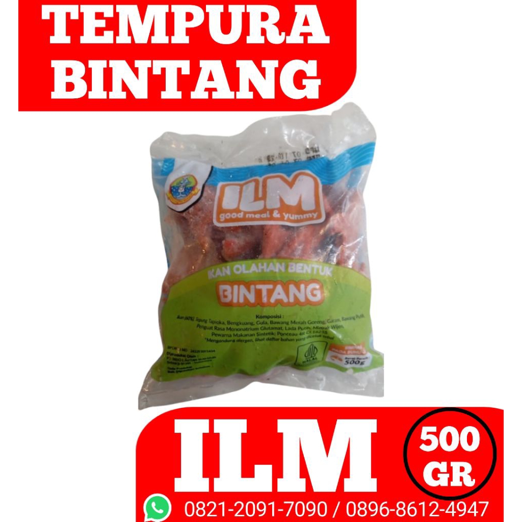 ILM TEMPURA BENTUK BINTANG 500gr