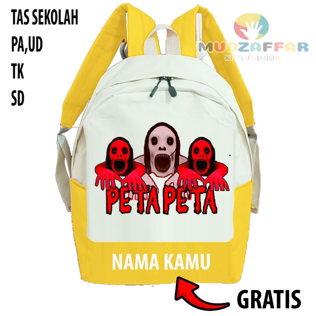FREE NAMA TAS RANSEL ANAK TK PAUD SD TERBARU PETA PETA TAS RANSEL ANAK PETA PETA