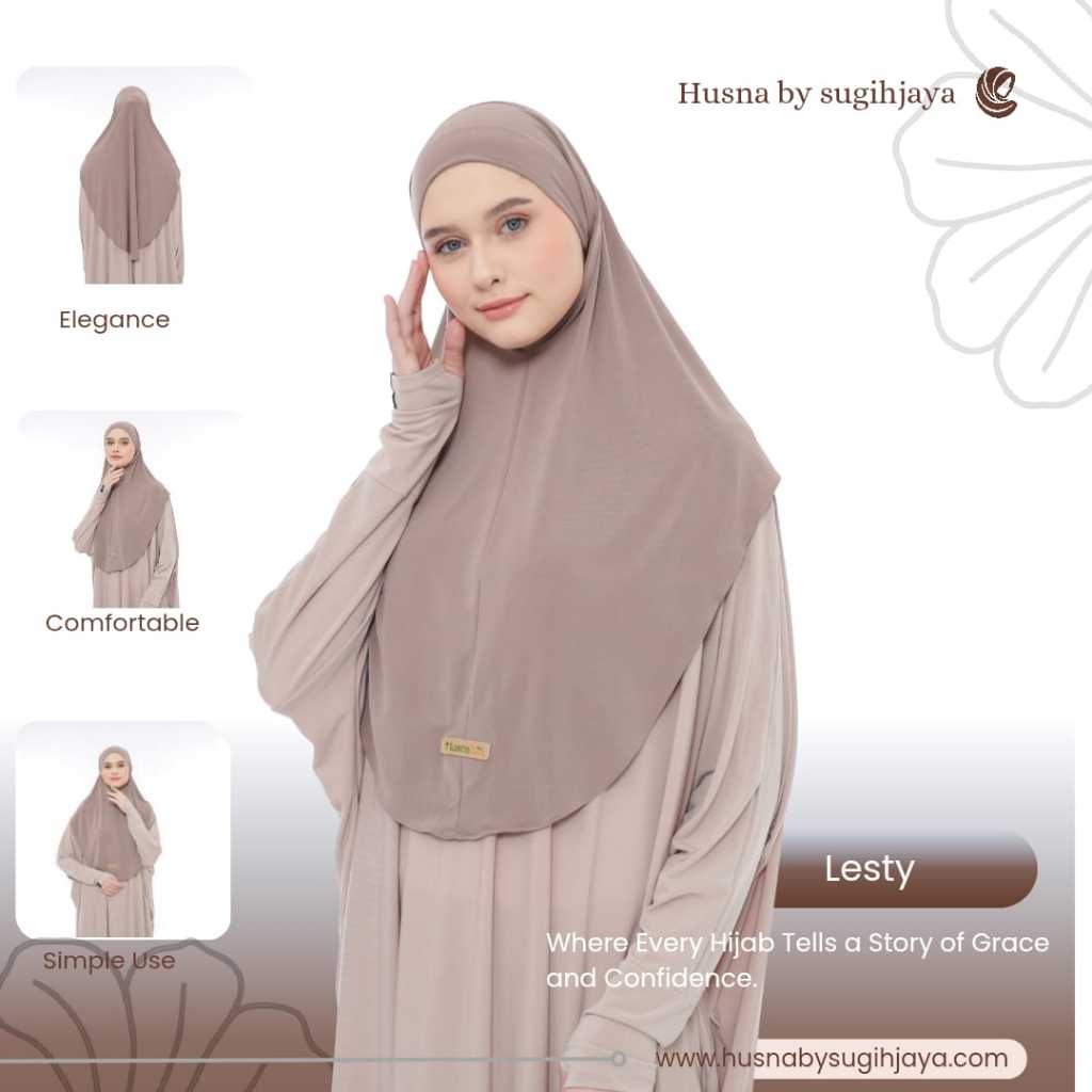 Hijab Bergo Marwah Lesti Non Pet Husna Sugih Jaya Kerudung Viral Masa Kini Premium By Bilqeez Store