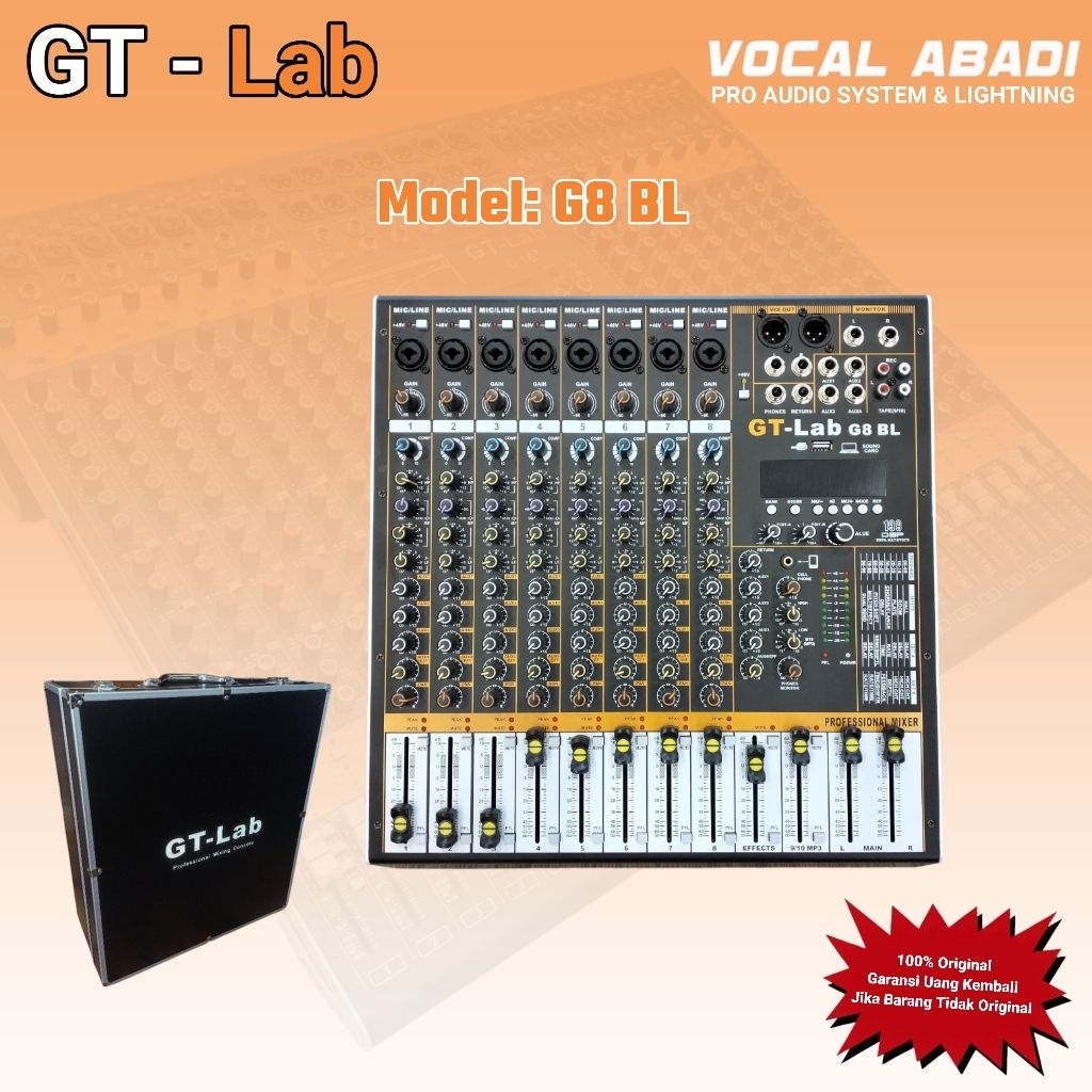 MIXER AUDIO GT-LAB G8BL SERIES