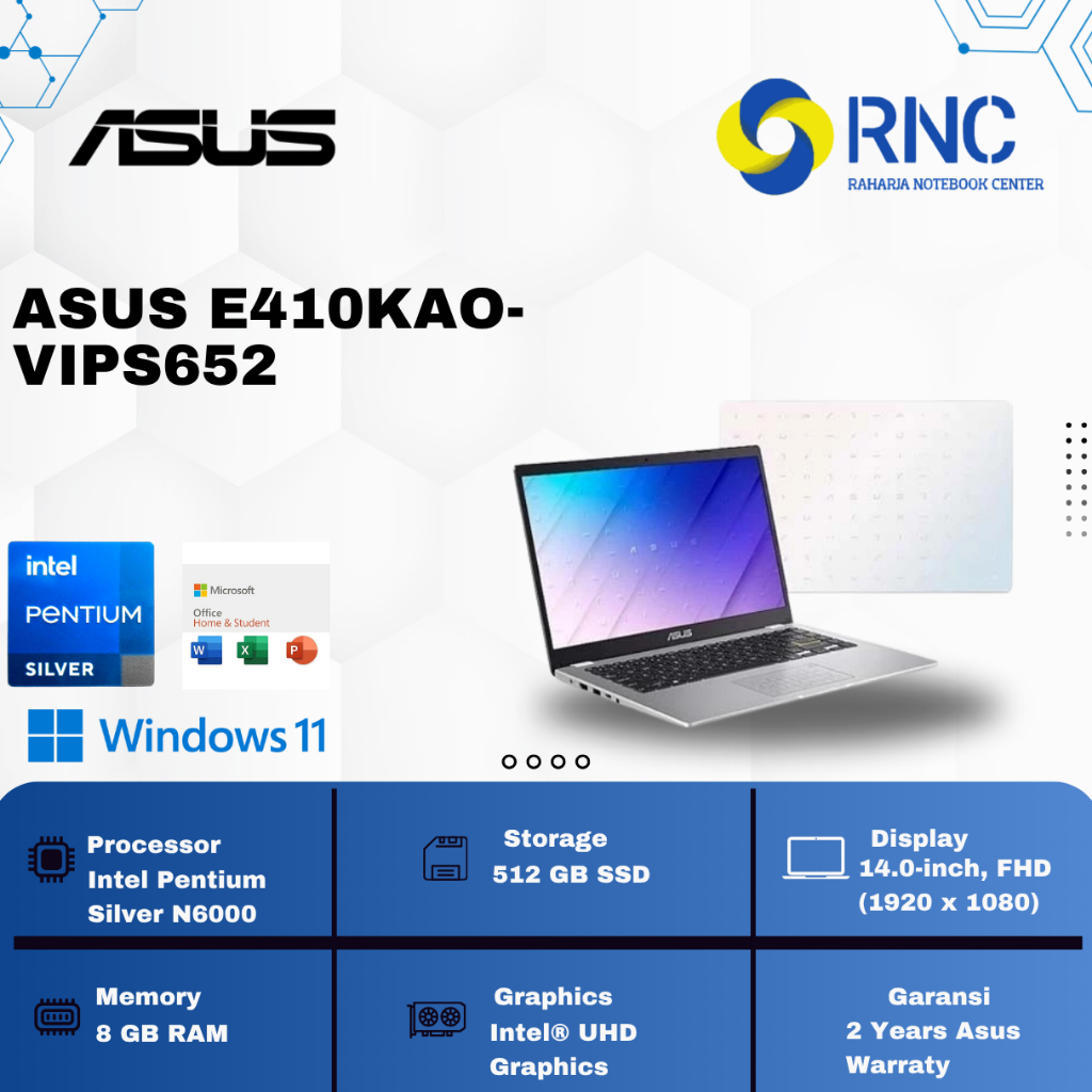 ASUS E410KAO-VIPS652 N6000 8GB/512GB