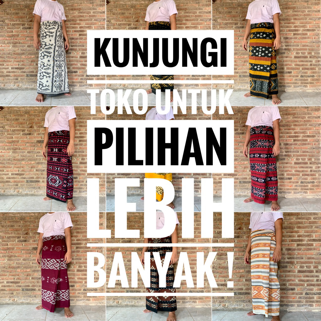 kualitas super sarung tenun pria/wanita free tas sepu khas nusantara ntt jepara tana toraja ntb