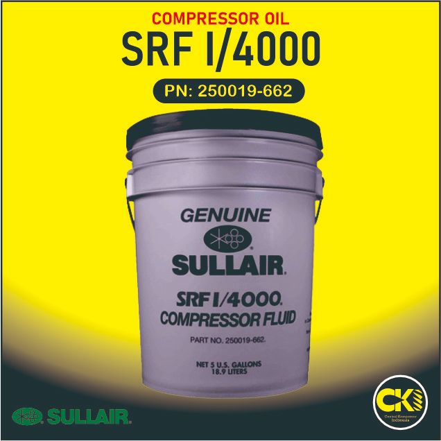 Compressor Oil Sullair SRF I/4000 Oli Kompresor Screw 250019662