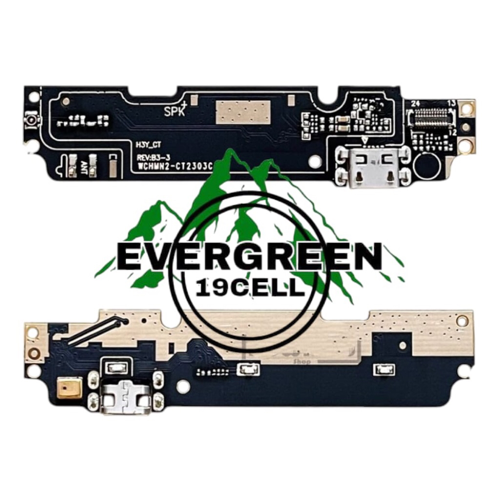 PAPAN PCB KONEKTOR CHARGER XIAOMI REDMI NOTE 2 + MIC KONEKTOR CAS REDMI NOTE 2