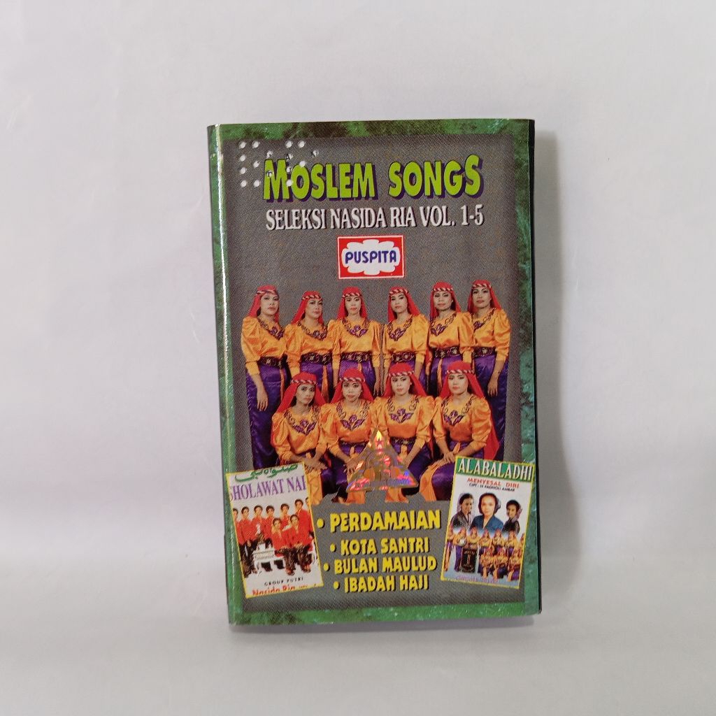 Kaset Moslem Songs Seleksi Nasida Ria Vol. 1-5 / Perdamaian Kota Santri VA
