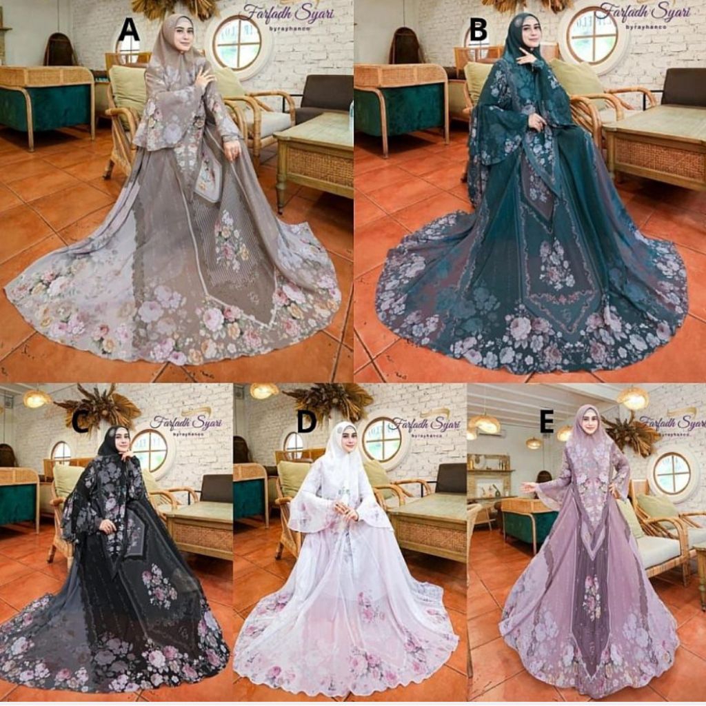 AISHA DRESS GAMIS-SYAFIA MUKENA JUMBO PREMIUM SERIES BY FARFADH/RAYHAN syar'i