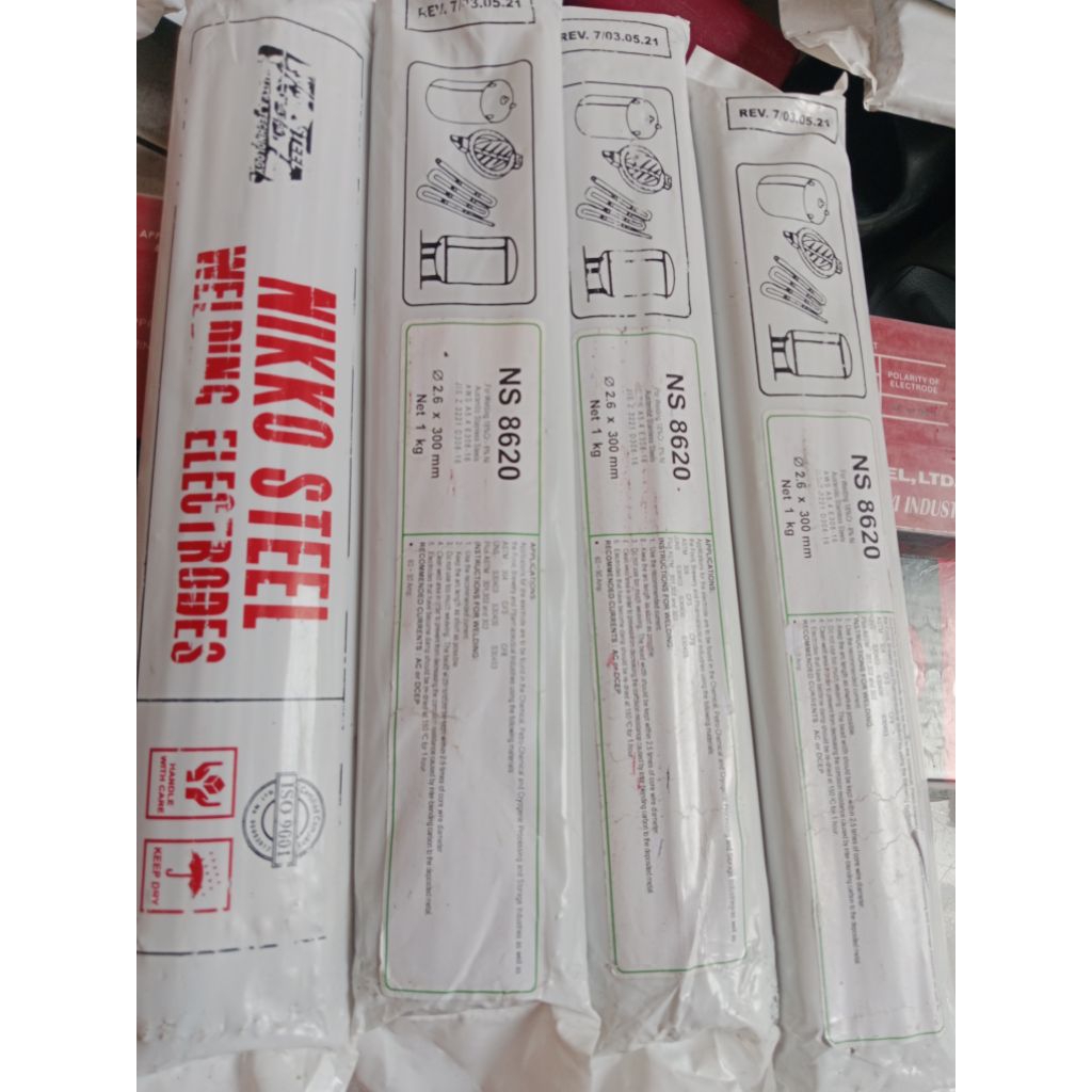 KAWAT LAS STAINLESS STEEL NS-8620 AWS E308-16 Size. 2.6MM HARGA 1kg