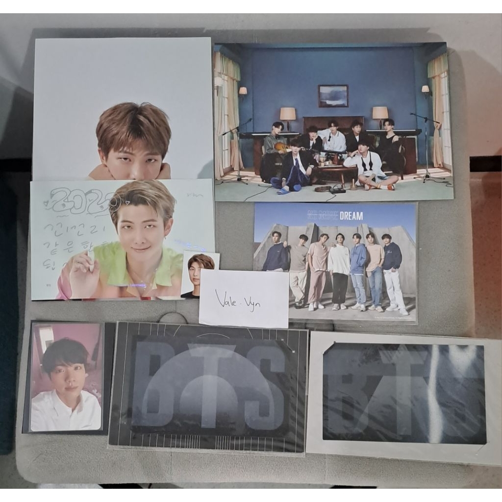 photocard (pc) jin seokjin bts murah her l, photostrip jin, 6cut jin winter package, festa, postcard