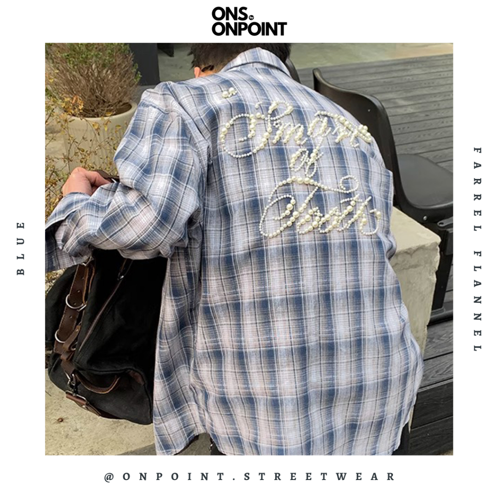 [ONS BY ONPOINT] Farrel Flannel - kemeja flannel lengan panjang gaya korea kualitas premium oversize