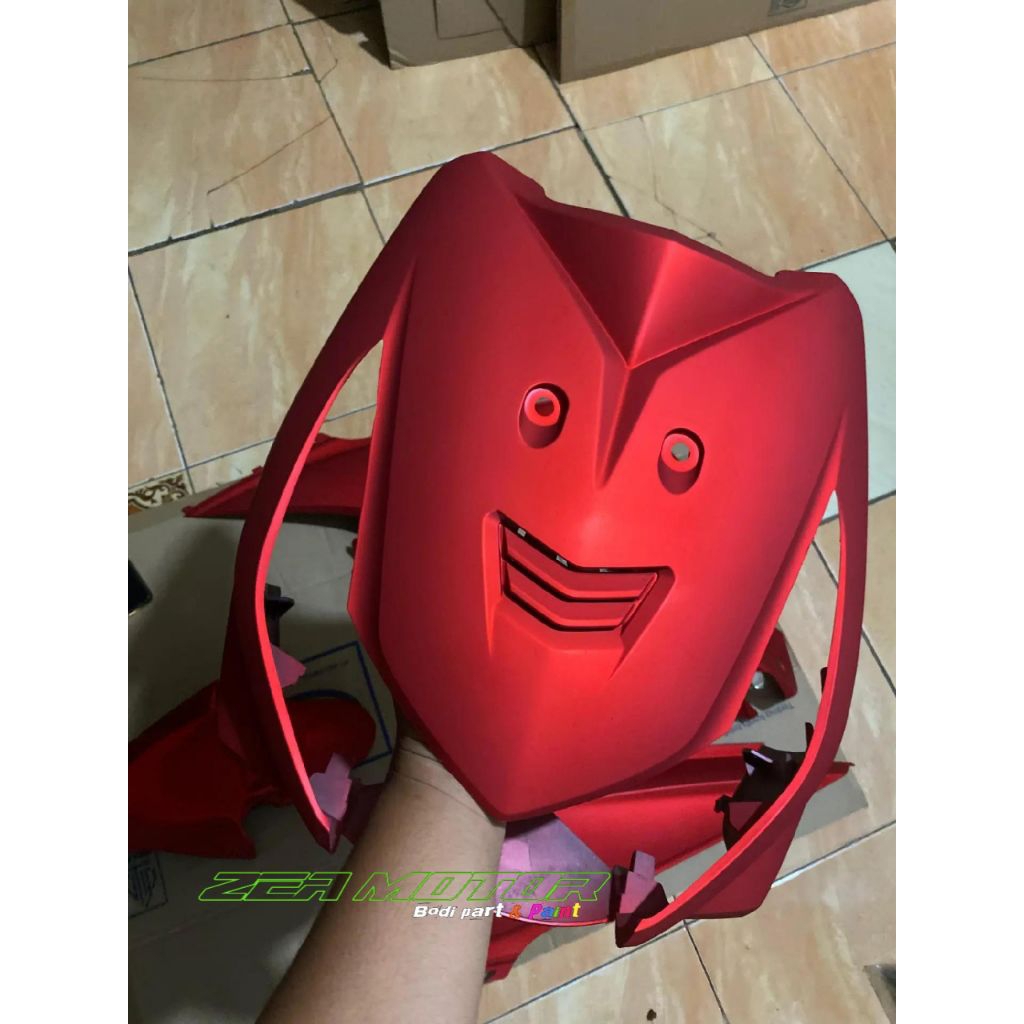 CAT MERAH DOFF HONDA PCX DASAR SILVER