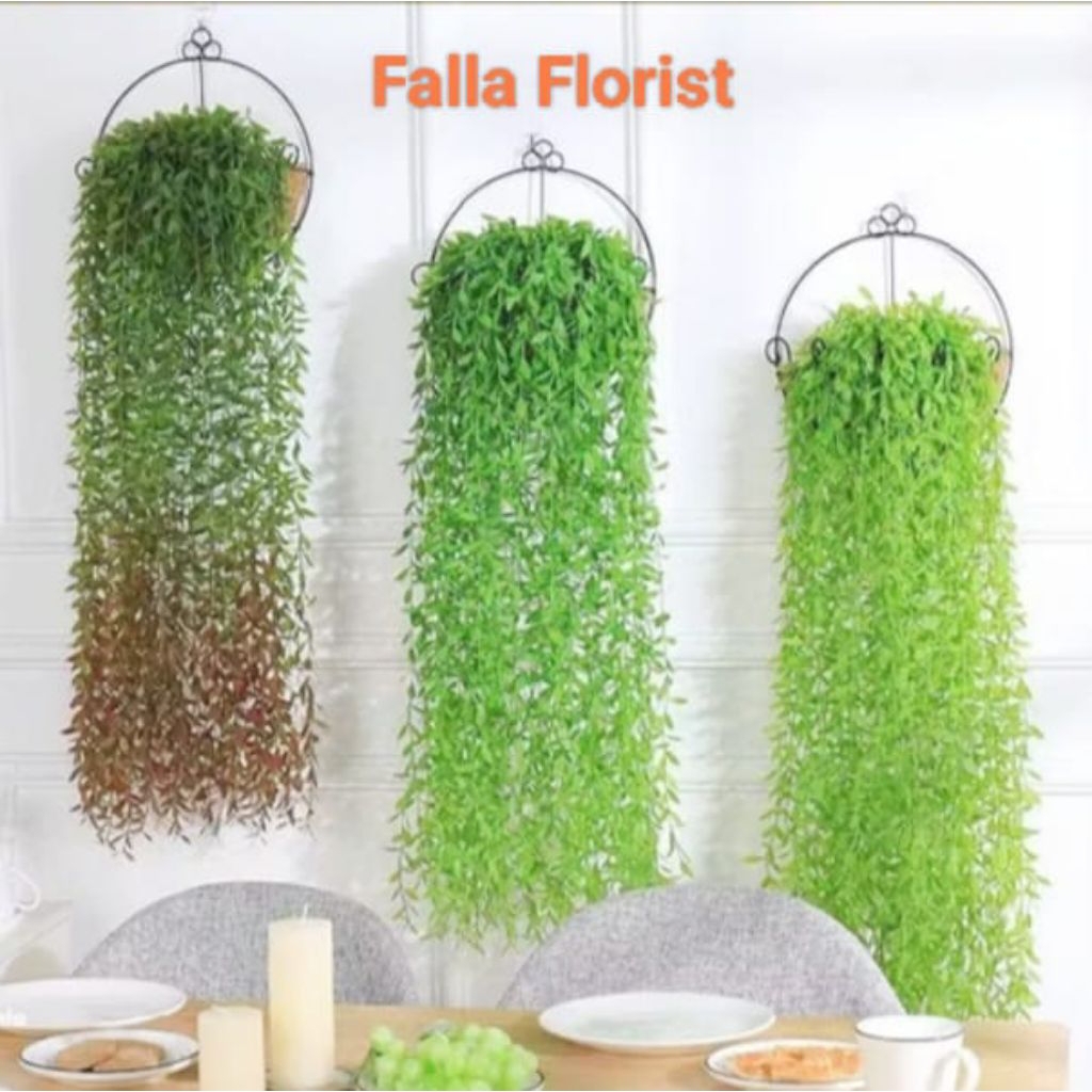 Daun juntai Lee Kwan Yew artifisial/ plastik 100cm Daun tirai rambat