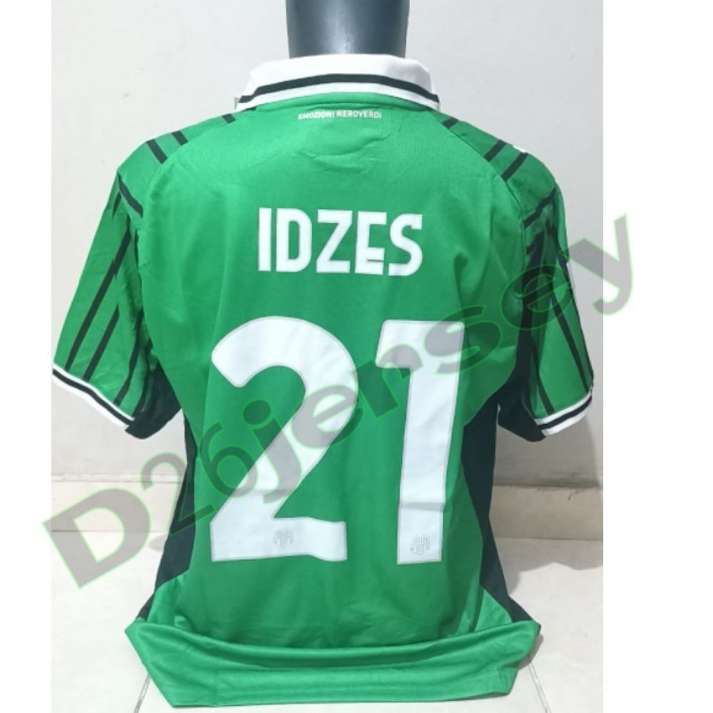 Jersey SassuoloO_ Home 2025 / 2026 + Cetak Nama Nameset IDZES 21 / Custom suka suka Font OFFICIAL + 