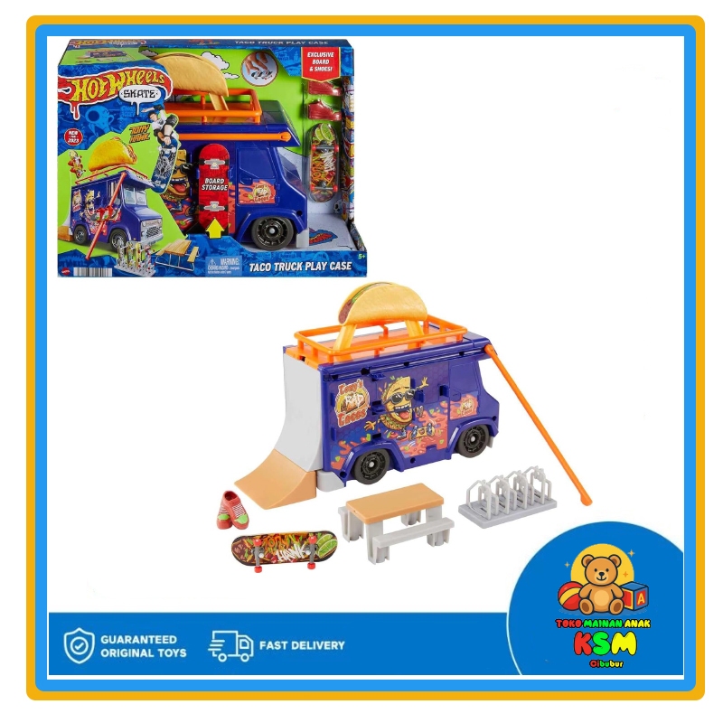 Hot Wheels Skate Taco Truck Play Case HMK00 Original