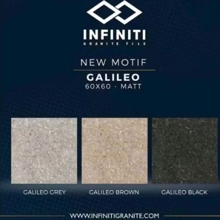 granit lantai/dinding 60x60 galileo series carfot unpolish/doff/matte by infiniti