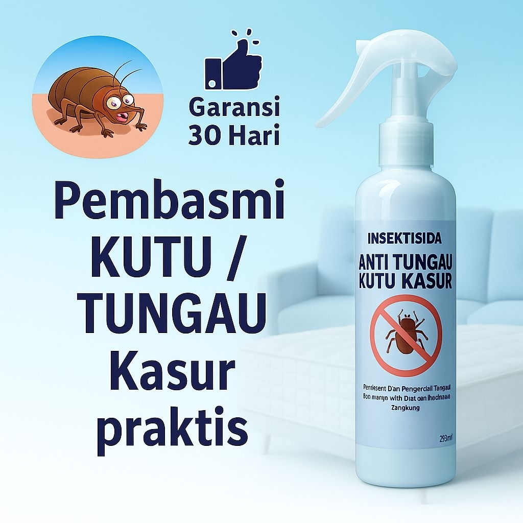 Pembasmi kutu tungau, kutu kasur kutu busuk insektisida 250ml anti kutu tungau